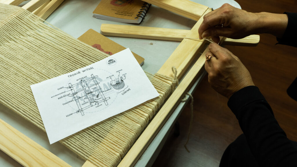 telar mapuche taller